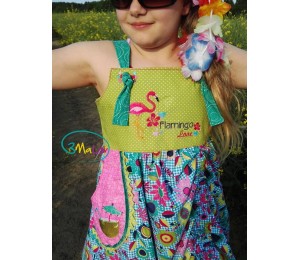 Stickserie - Flamingo Tropical